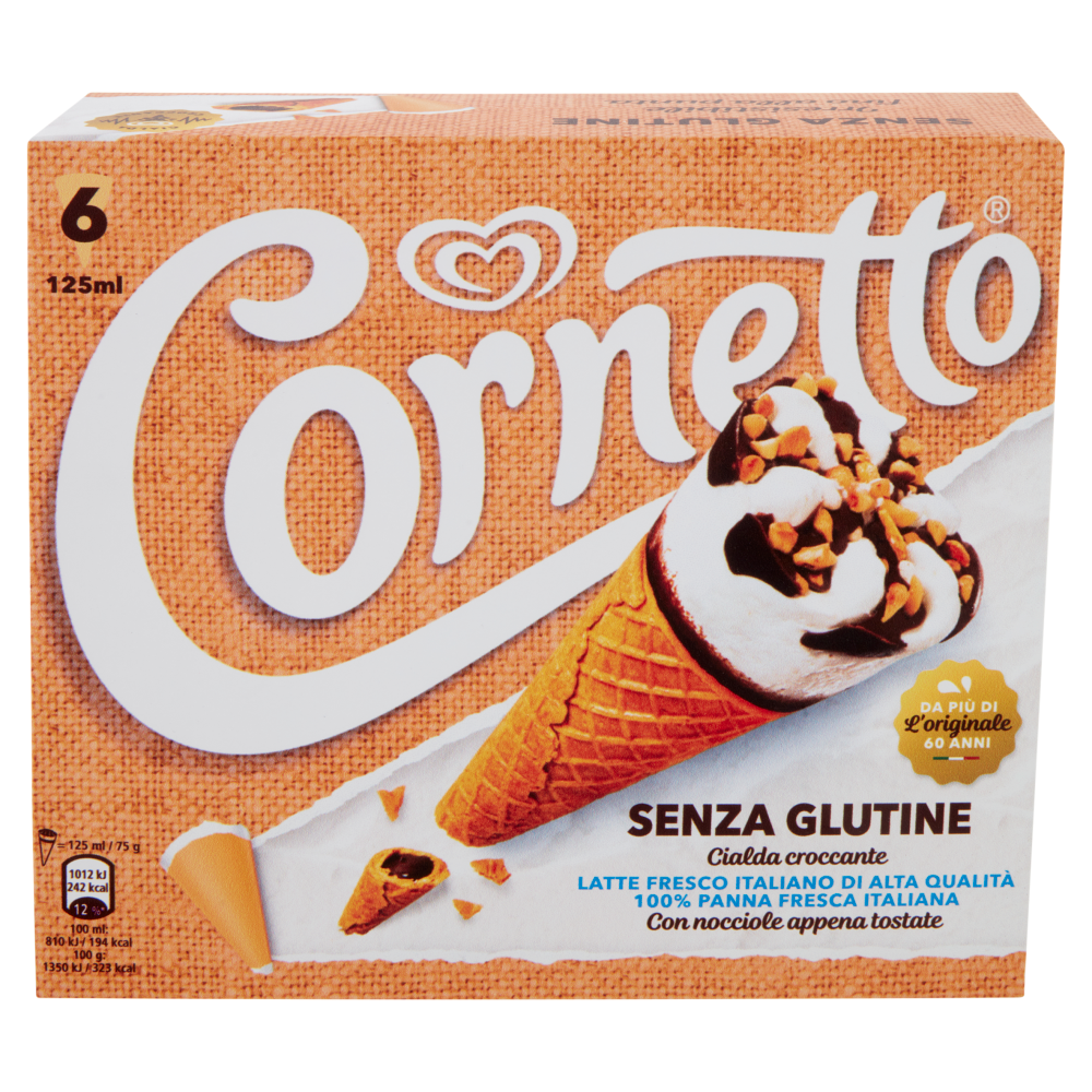 [35720] 35720 - CORNETTO SENZA GLUTINE E SENZA LATTOSIO