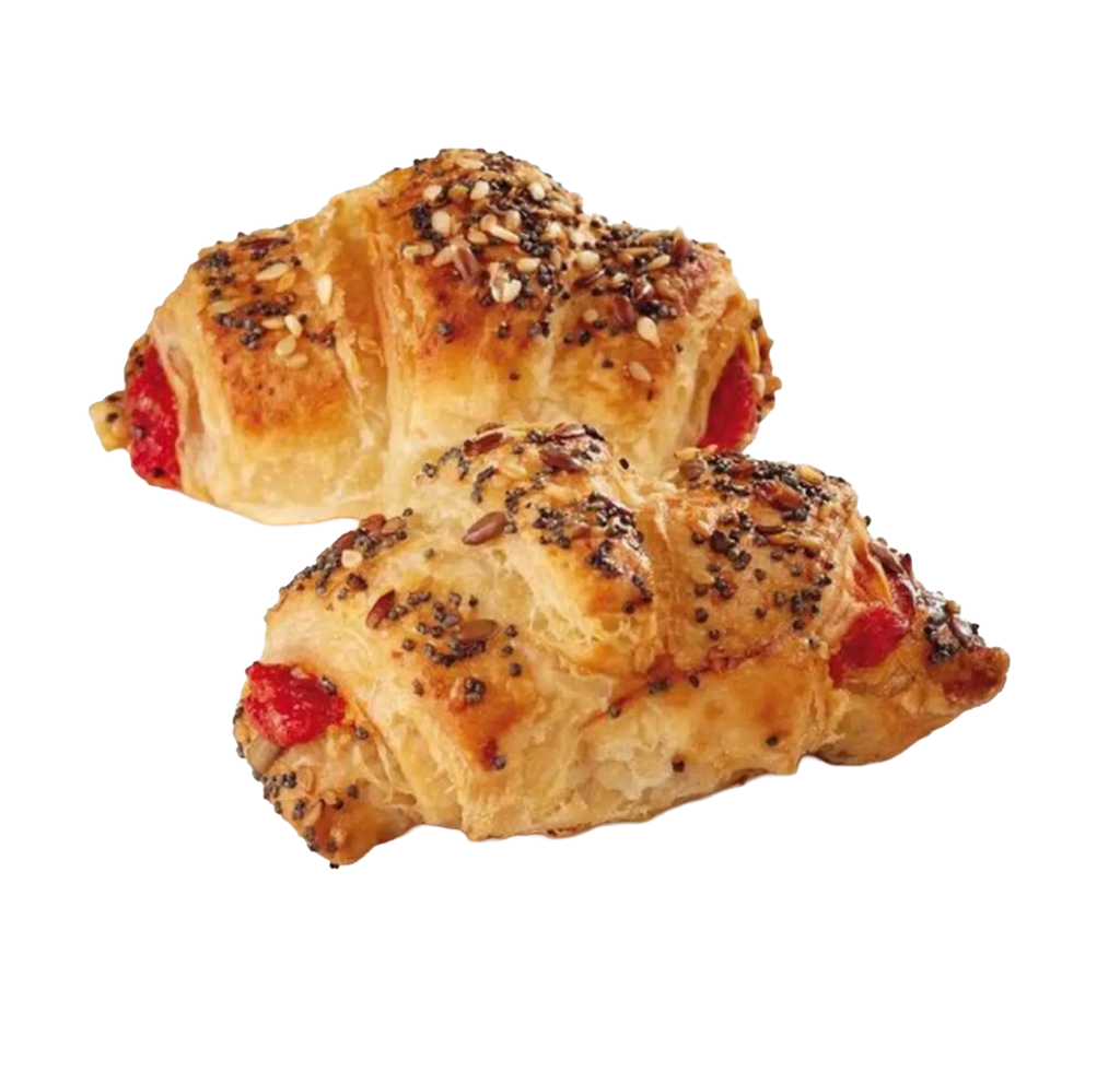 [18733] Mini croissant pomodoro mozzarella 33gX144pz - 18733 - 144pz