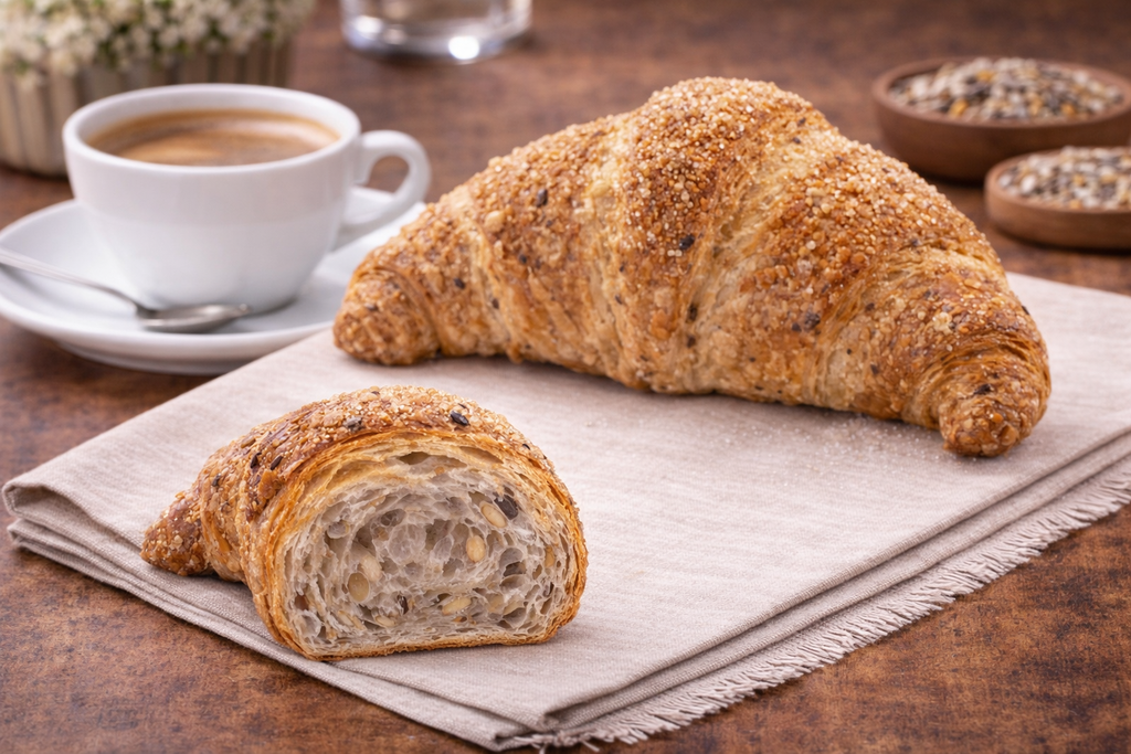 [56407] 56407 - Cornetto Curvo Multicereali Vuoto (70g*52pz)